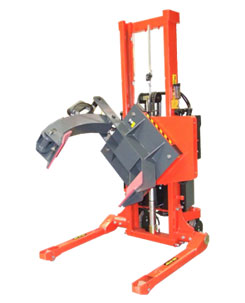 運(yùn)輸、抬升并翻轉(zhuǎn)較重的卷軸類貨物 卷夾翻轉(zhuǎn)車